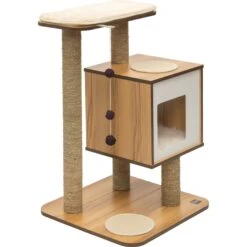 Vesper Base 32-in Modern Cat Tree & Condo -Cat Supplies 154196 PT2. AC SS1800 V1628003809