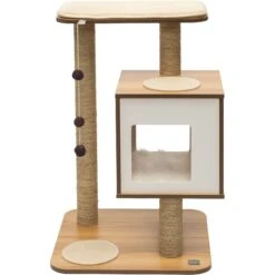 Vesper Base 32-in Modern Cat Tree & Condo -Cat Supplies 154196 PT3. AC SS1800 V1628004735
