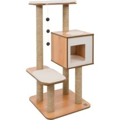 Vesper High Base 47.8-in Modern Cat Tree & Condo -Cat Supplies 154197 PT3. AC SS1800 V1627686145