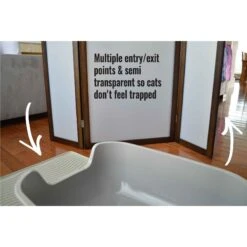PetFusion Modest Cat Litter Box Privacy Screen -Cat Supplies 156734 PT5. AC SS1800 V1548271385