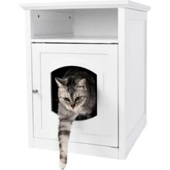 Frisco Decorative Side Table Cat Litter Box Cover -Cat Supplies 156786 PT2. AC SS1800 V1569621552