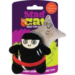 Mad Cat Ninja & Throwing Star Catnip & Silvervine Cat Toy -Cat Supplies 157314 PT7. AC SS1800 V1546535145