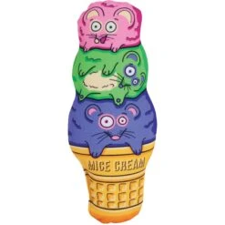 Fat Cat Kitty Kickz Mice Cream Cone Cat Toy