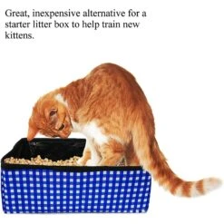 Pet Fit For Life Collapsible Portable Litter Box With Collapsible Bowl -Cat Supplies 159018 PT5. AC SS1800 V1552503746