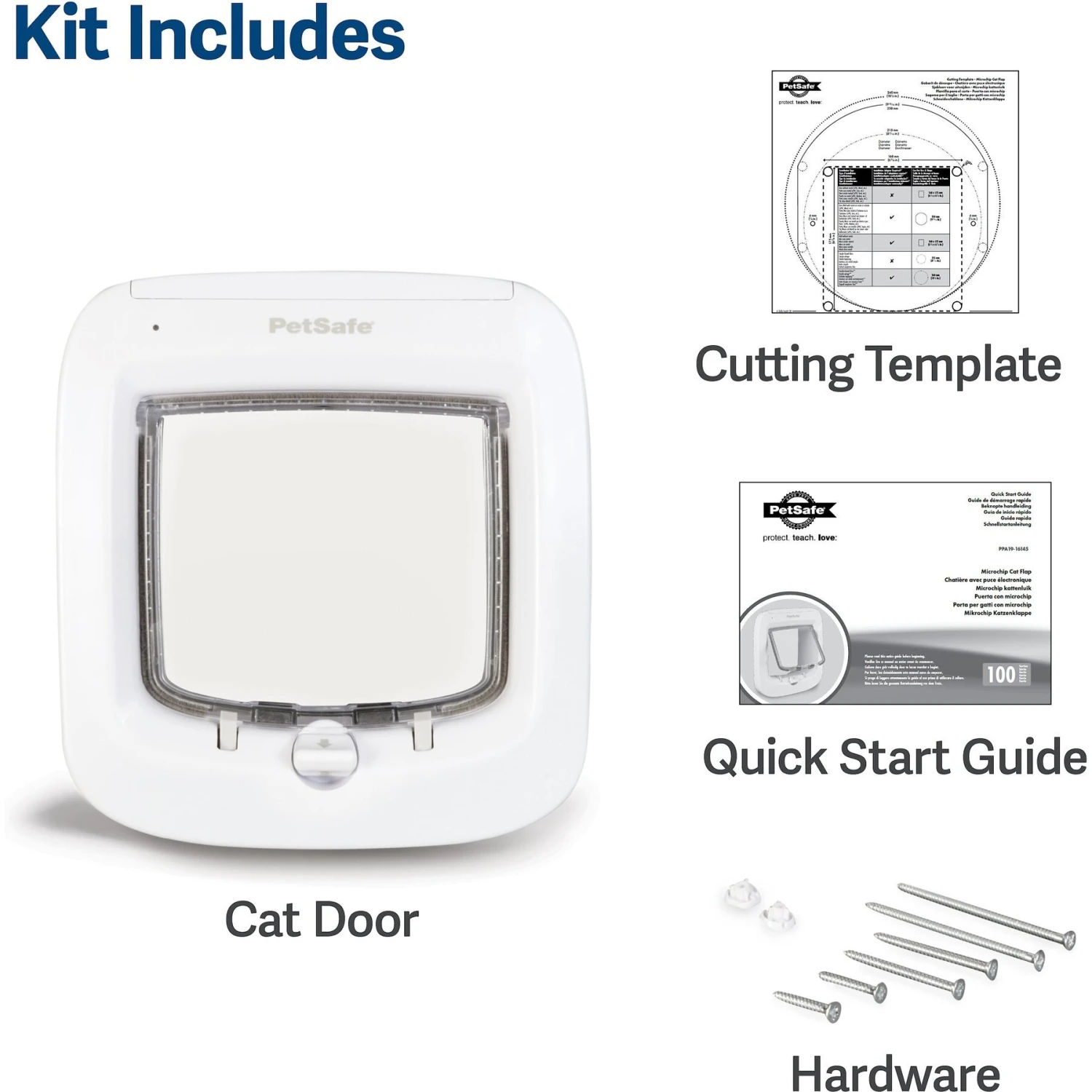 PetSafe 4-Way Locking Microchip Entry Cat Door 5 PetSafe 4-Way Locking Microchip Entry Cat Door - Image 5