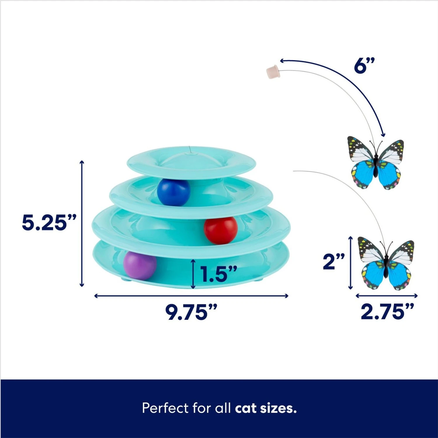 Frisco Butterfly Cat Tracks Cat Toy 2 Frisco Butterfly Cat Tracks Cat Toy - Image 2