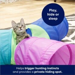 Frisco Foldable Play Tri-Tunnel Cat Toy -Cat Supplies 166382 PT2. AC SS1800 V1682976333