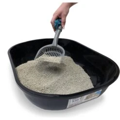 Fresh Kitty Large Deluxe Cat Litter Scoop With Waste Bag Handle -Cat Supplies 166726 PT5. AC SS1800 V1556134348