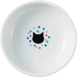 Necoichi Raised Cat Food Bowl, Colorful Dots -Cat Supplies 169388 PT2. AC SS1800 V1649341955