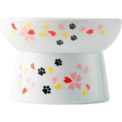 Necoichi Raised Cat Food Bowl, Sakura -Cat Supplies 169391 PT2. AC SS1800 V1649358119