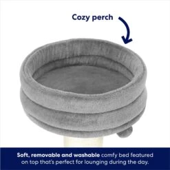 Frisco 24.8-in Heavy Duty Faux Fur Cat Tree -Cat Supplies 169397 PT3. AC SS1800 V1667229720