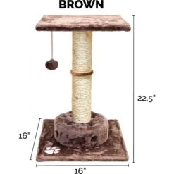 Tiger Tough Scratching Post 22.5-in Faux Fur Cat Tree 10 Tiger Tough Scratching Post 22.5-in Faux Fur Cat Tree -Cat Supplies 173194 PT3. AC SS1800 V1618280518