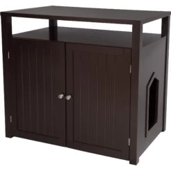 Arf Pets Enclosed Table Cat Litter Box