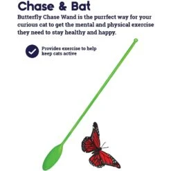 Catstages Butterfly Cat Wand Toy -Cat Supplies 173737 PT2. AC SS1800 V1636504371