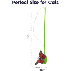 Catstages Butterfly Cat Wand Toy -Cat Supplies 173737 PT4. AC SS1800 V1636512132