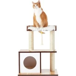 Frisco 28.5-in Modern Cat Tree & Condo -Cat Supplies 177907 PT4. AC SS1800 V1584453118