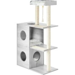 Frisco 52-in Modern Cat Tree & Condo -Cat Supplies 177911 PT6. AC SS1800 V1584453526