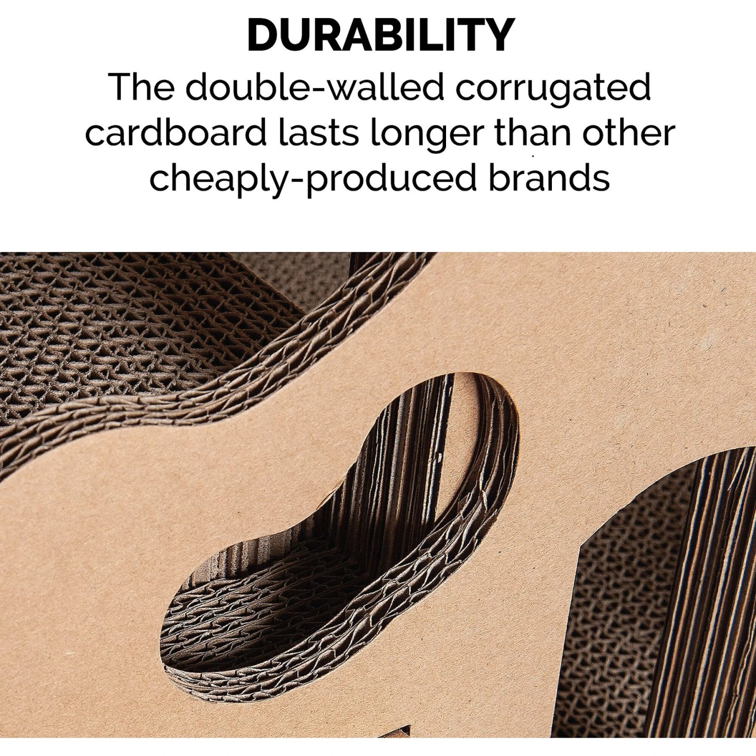 Tiger Tough Tower Playground 22.83-in Corrugated Cat Tree 7 Tiger Tough Tower Playground 22.83-in Corrugated Cat Tree - Image 7