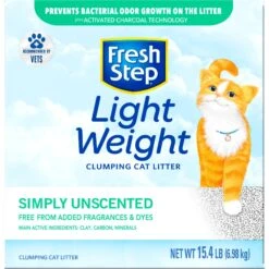 Fresh Step Lightweight Simply Unscented Clumping Clay Cat Litter -Cat Supplies 179542 PT8. AC SS1800 V1695138516
