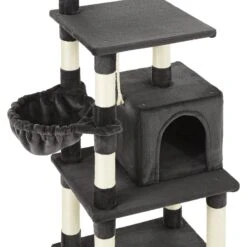 Frisco 59-in Faux Fur Cat Tree & Condo -Cat Supplies 180387 PT4. AC SS1800 V1584453197