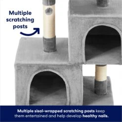 Frisco 33-in Faux Fur Cat Tree & Condo -Cat Supplies 180389 PT2. AC SS1800 V1667227240