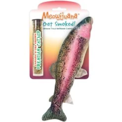 Meowijuana Refillable Get Smoked Catnip Fish Cat Toy