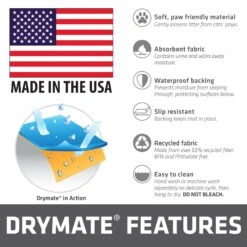 Drymate Protective & Decorative Cat Litter Mat, Paw Dots, Large, 20-in X 28-in 11 Drymate Protective & Decorative Cat Litter Mat, Paw Dots, Large, 20-in X 28-in -Cat Supplies 181538 PT6. AC SS1800 V1689627130