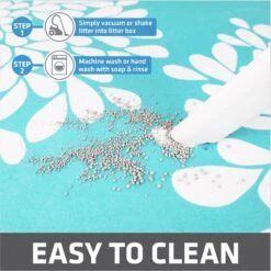 Drymate Protecitve & Decorative Cat Litter Mat, Rejuvenation Blue, Large, 20-in X 28-in -Cat Supplies 181544 PT4. AC SS1800 V1690999888