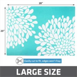 Drymate Protecitve & Decorative Cat Litter Mat, Rejuvenation Blue, Large, 20-in X 28-in -Cat Supplies 181544 PT5. AC SS1800 V1691003318