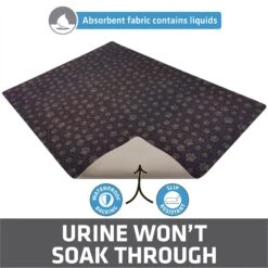 Drymate Protective & Decorative Cat Litter Mat, Paw Path Tan, Large, 20-in X 28-in -Cat Supplies 181546 PT2. AC SS1800 V1689627085