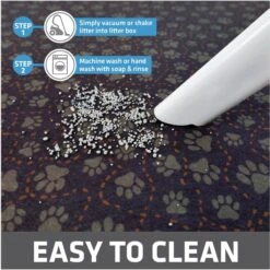 Drymate Protective & Decorative Cat Litter Mat, Paw Path Tan, Large, 20-in X 28-in -Cat Supplies 181546 PT3. AC SS1800 V1689627090