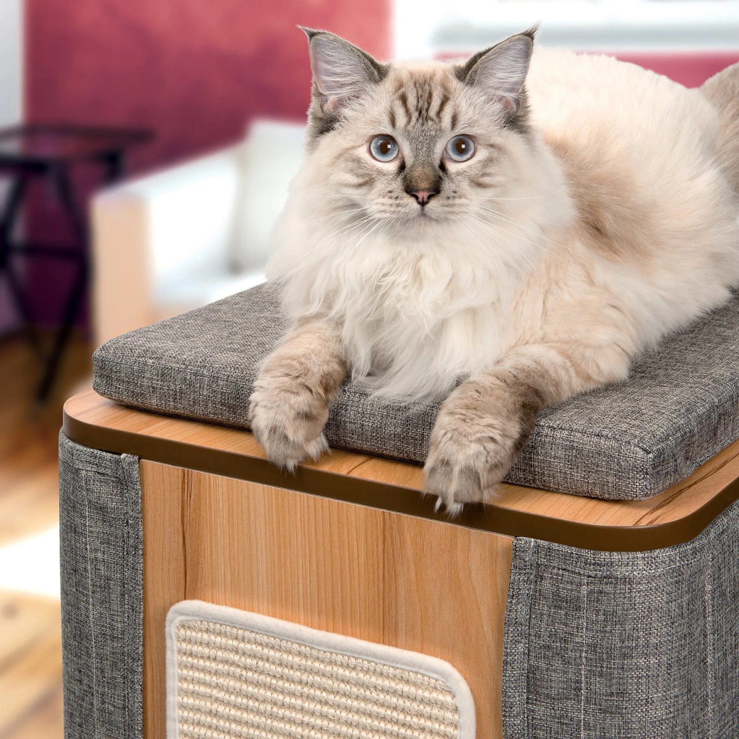 Vesper Cubo Tower 34.25-in Modern Cat Condo 4 Vesper Cubo Tower 34.25-in Modern Cat Condo - Image 4