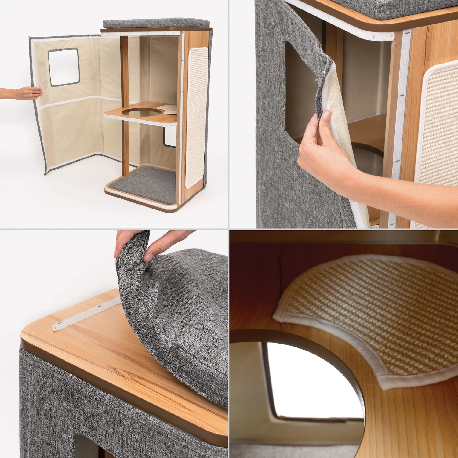 Vesper Cubo Tower 34.25-in Modern Cat Condo 5 Vesper Cubo Tower 34.25-in Modern Cat Condo - Image 5