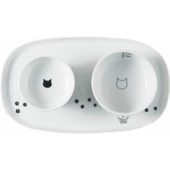 Necoichi Double Dining Cat Tray -Cat Supplies 183511 PT2. AC SS1800 V1565880418