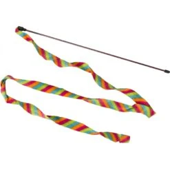 Ethical Pet Cat Prancer Fleece Frenzy Wand Cat Toy, Color Varies -Cat Supplies 189162 pt3. AC SS1800 V1565036286