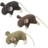 Ethical Pet Wool Mouse Willie Cat Toy, Color Varies