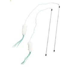 Ethical Pet Leather Strand Teaser Wand Cat Toy, Color Varies -Cat Supplies 189288 pt2. AC SS1800 V1569429878