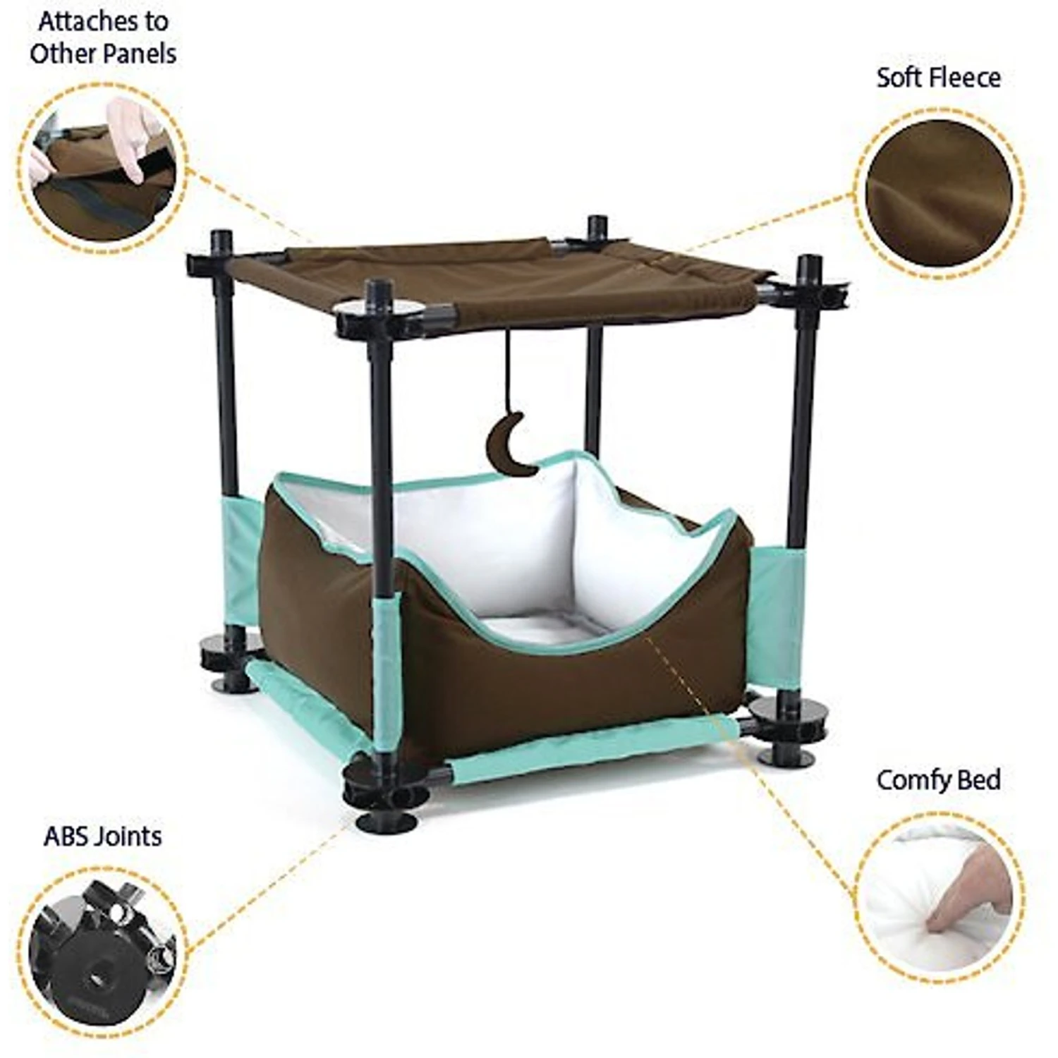 Kitty City Claw Sleeper 17.25-in Faux Fleece Cat Tree 2 Kitty City Claw Sleeper 17.25-in Faux Fleece Cat Tree - Image 2