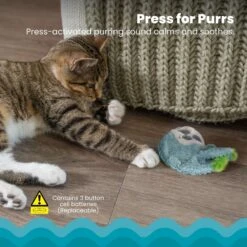Catstages Purr Pillow Snoozin' Sloth Calming Plush Cat Toy -Cat Supplies 190715 PT2. AC SS1800 V1631687228
