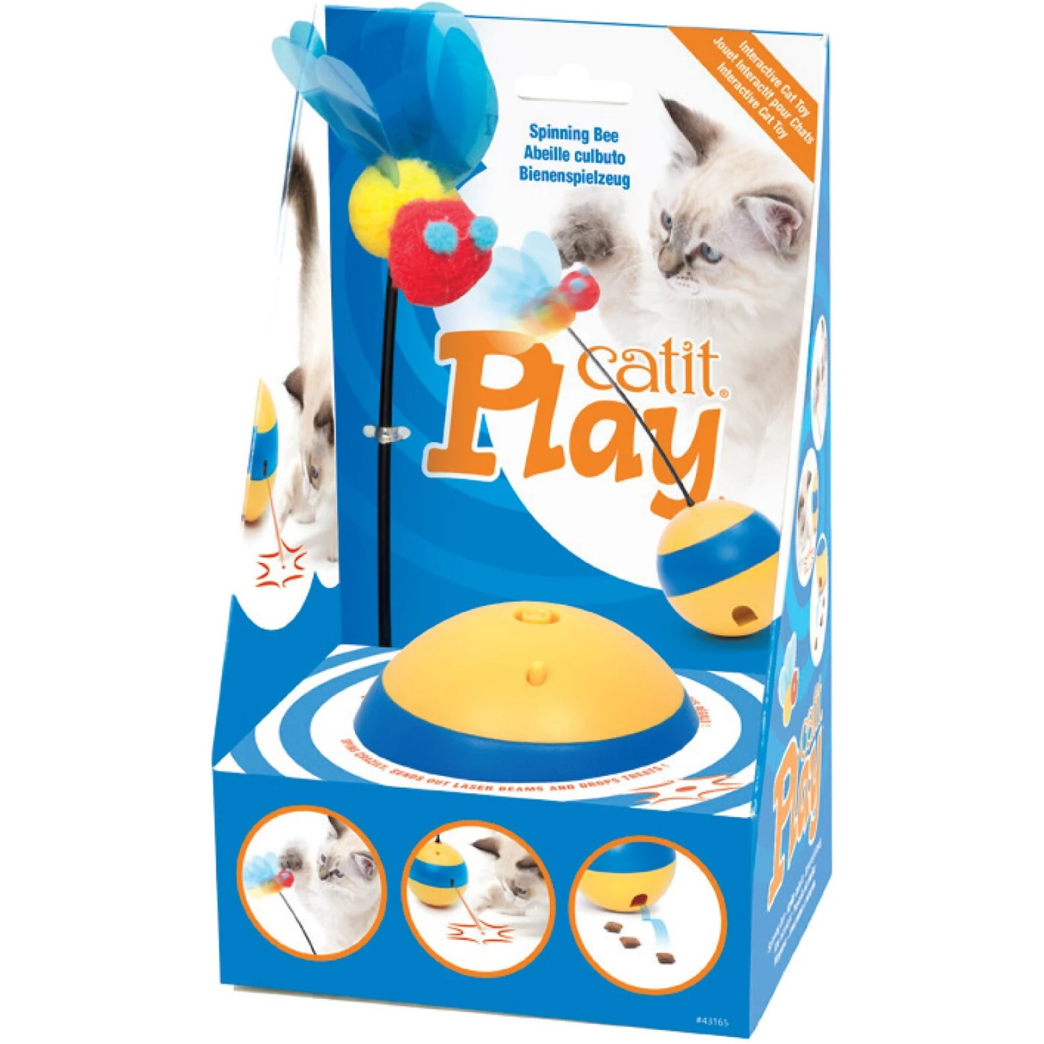 Catit Play Spinning Bee Interactive Cat Toy 1 Catit Play Spinning Bee Interactive Cat Toy