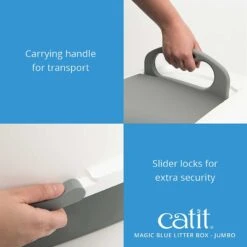Catit Magic Blue Cat Litter Box -Cat Supplies 191588 PT6. AC SS1800 V1628094087