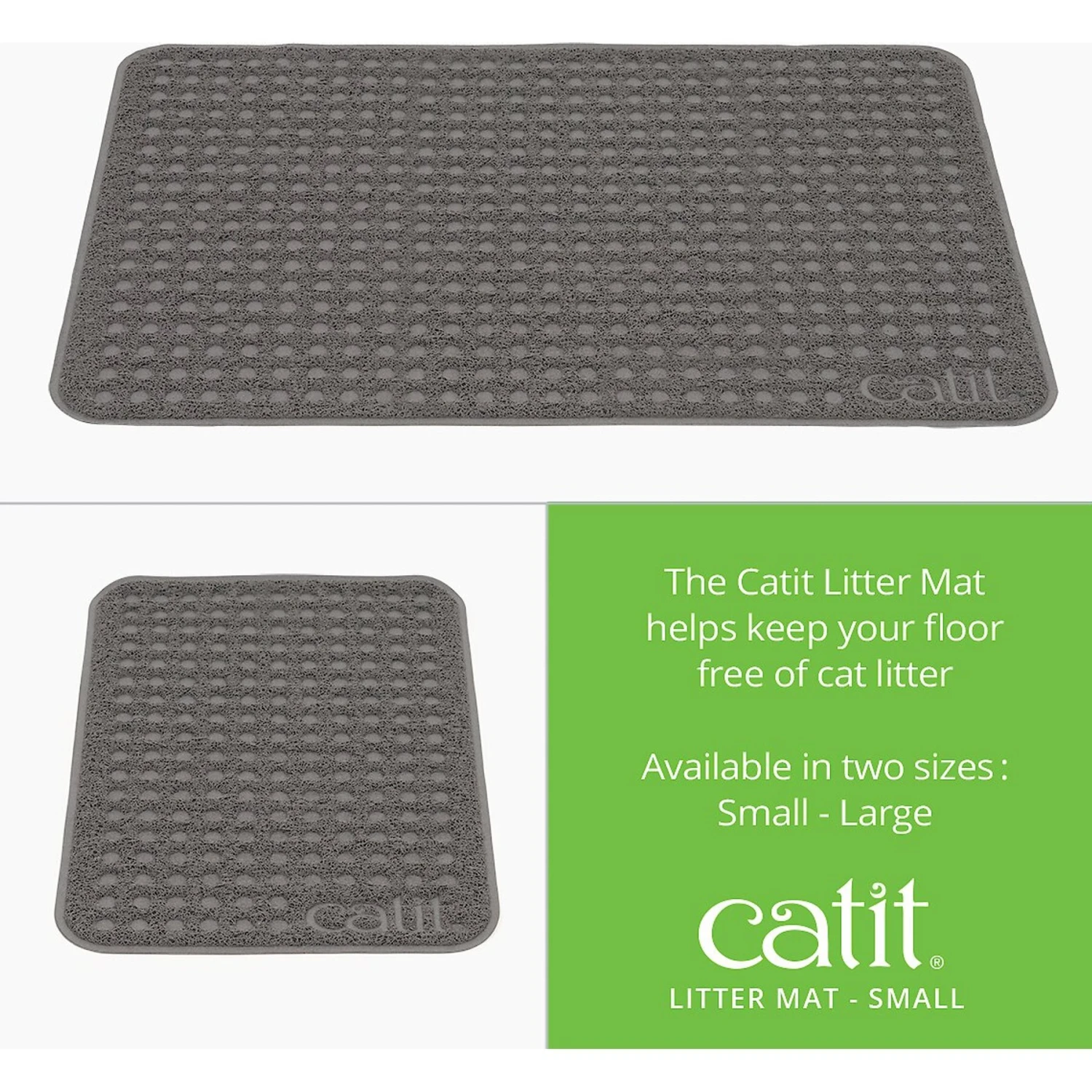 Catit Cat Litter Mat, Grey 3 Catit Cat Litter Mat, Grey - Image 3