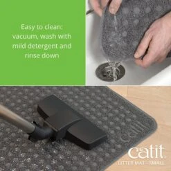 Catit Cat Litter Mat, Grey 8 Catit Cat Litter Mat, Grey -Cat Supplies 191595 PT3. AC SS1800 V1628096253