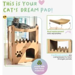 Petique Feline Penthouse Cat Scratcher -Cat Supplies 193980 PT4. AC SS1800 V1566335252