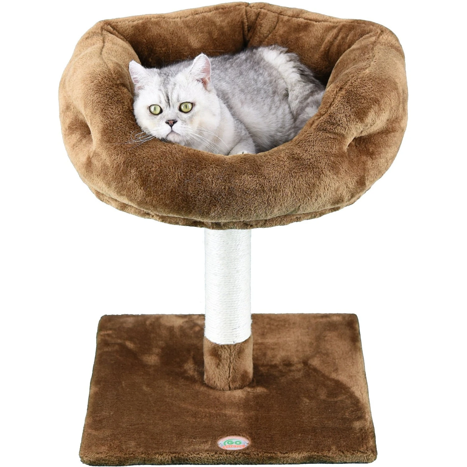 Go Pet Club 24-in Faux Fur Cat Tree 2 Go Pet Club 24-in Faux Fur Cat Tree - Image 2