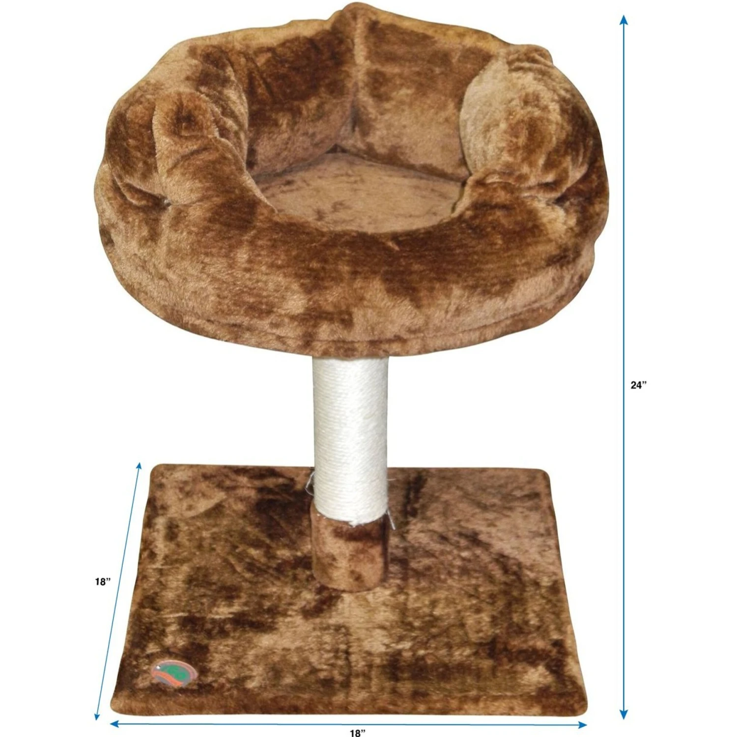 Go Pet Club 24-in Faux Fur Cat Tree 4 Go Pet Club 24-in Faux Fur Cat Tree - Image 4