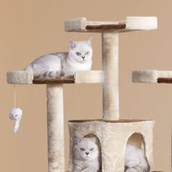Go Pet Club 71-in Faux Fur Cat Tree & Condo -Cat Supplies 197663 PT3. AC SS1800 V1661455405
