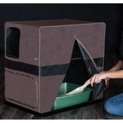Pet Gear Prp Pawty Space Saver Cat Litter Box Enclosure -Cat Supplies 200702 PT3. AC SS1800 V1573165074