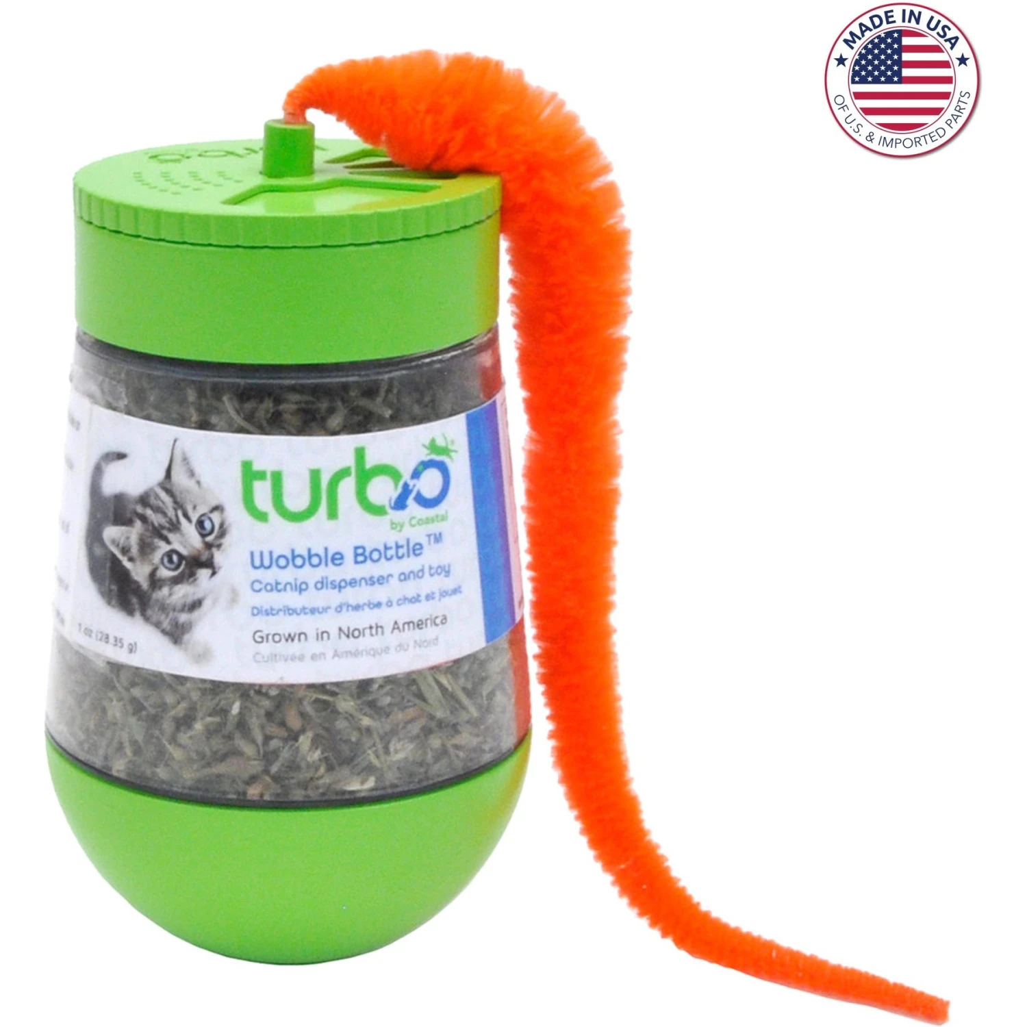 Turbo Wobble Bottle Cat Toy With Catnip 1 Turbo Wobble Bottle Cat Toy With Catnip