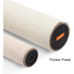 FEANDREA 55.5-in Faux Fleece Cat Tree & Condo -Cat Supplies 205223 PT6. AC SS1800 V1648065704